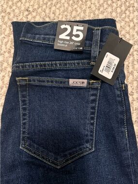 Joe's Jeans High-Rise Crop Bootcut Jeans - Dark Blue